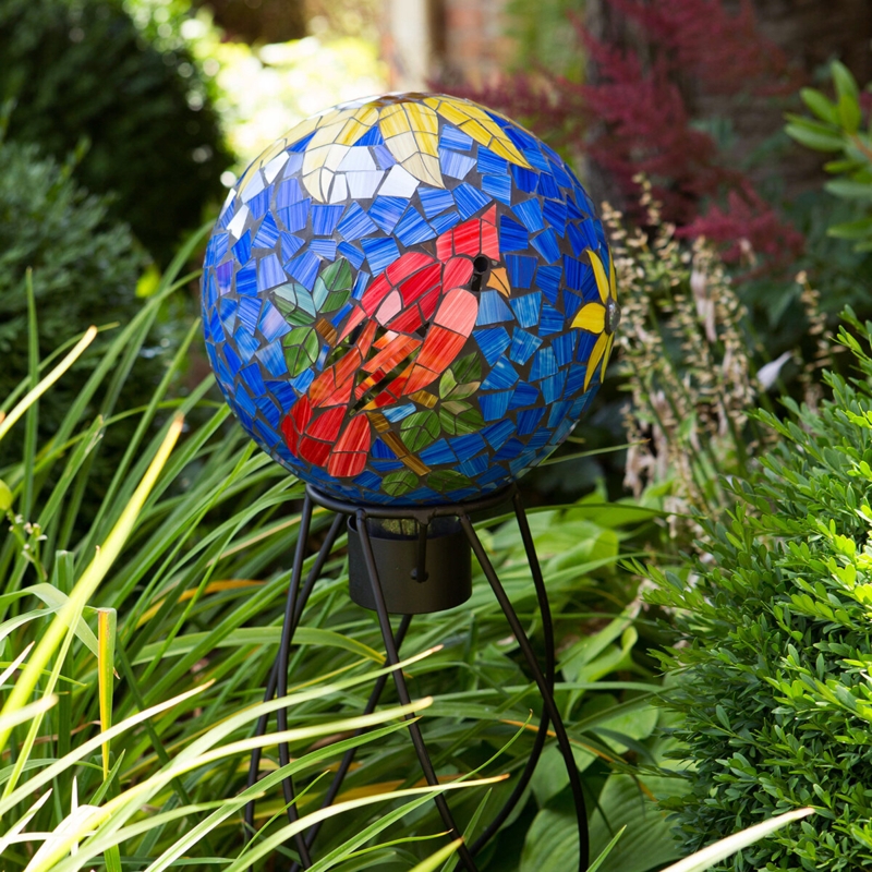 Chevonne Weather Resistant Glass Animals Gazing Ball