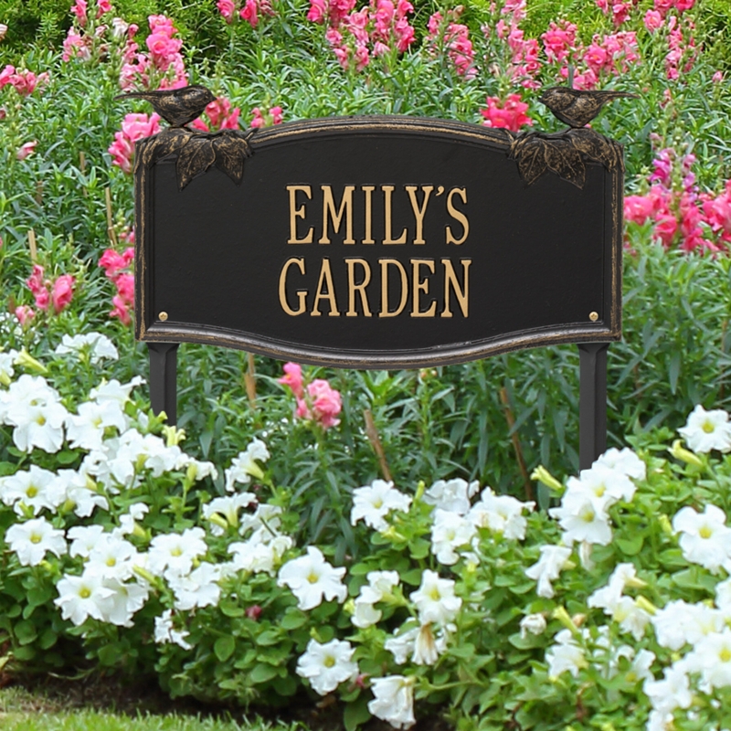 Chickadee Weather Resistant Metal Garden Sign