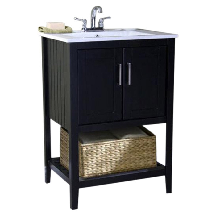 Chowk 24'' Single Bathroom Vanity with Ceramic Top