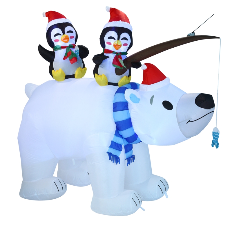 Christmas Polar Bear Inflatable