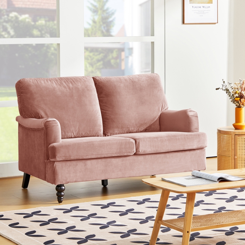 Coella 52.75'' Velvet Loveseat