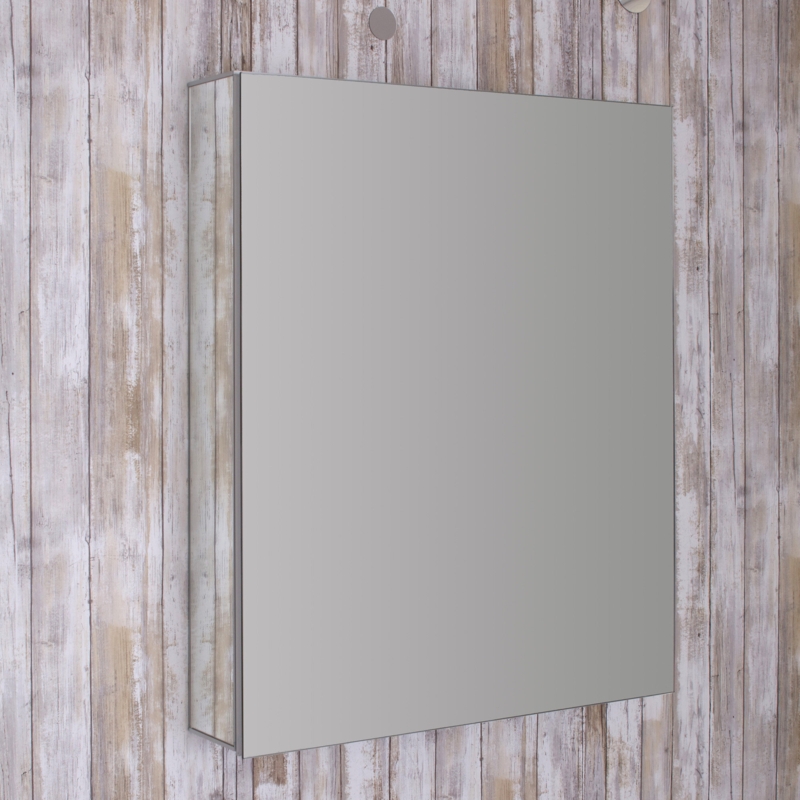 Como 24'' W 30'' H Frameless Medicine Cabinet with Mirror and 3 Adjustable Shelves