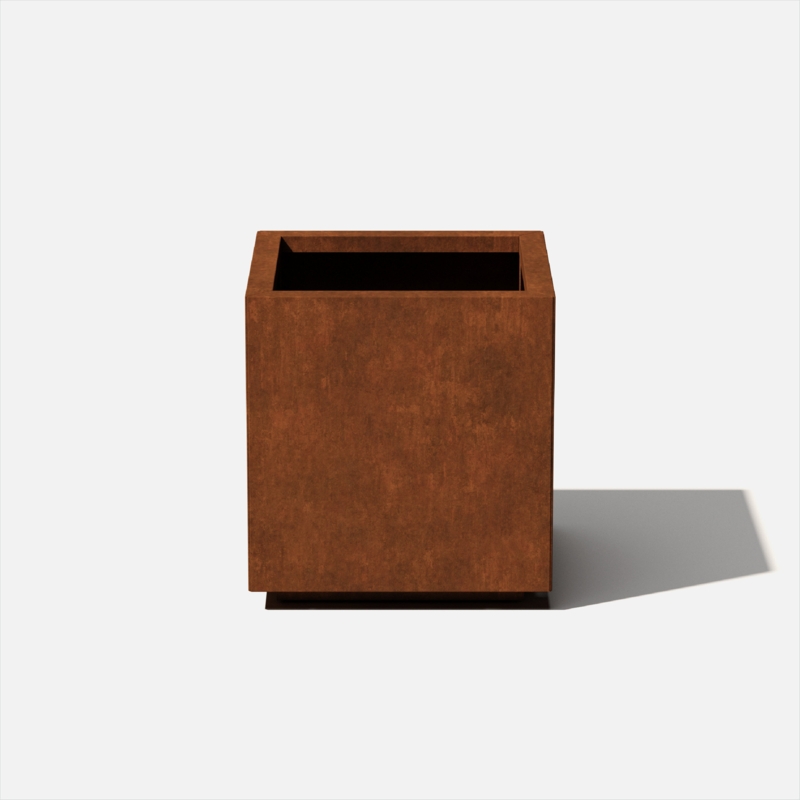 Corten Steel Series Cube Planter Box
