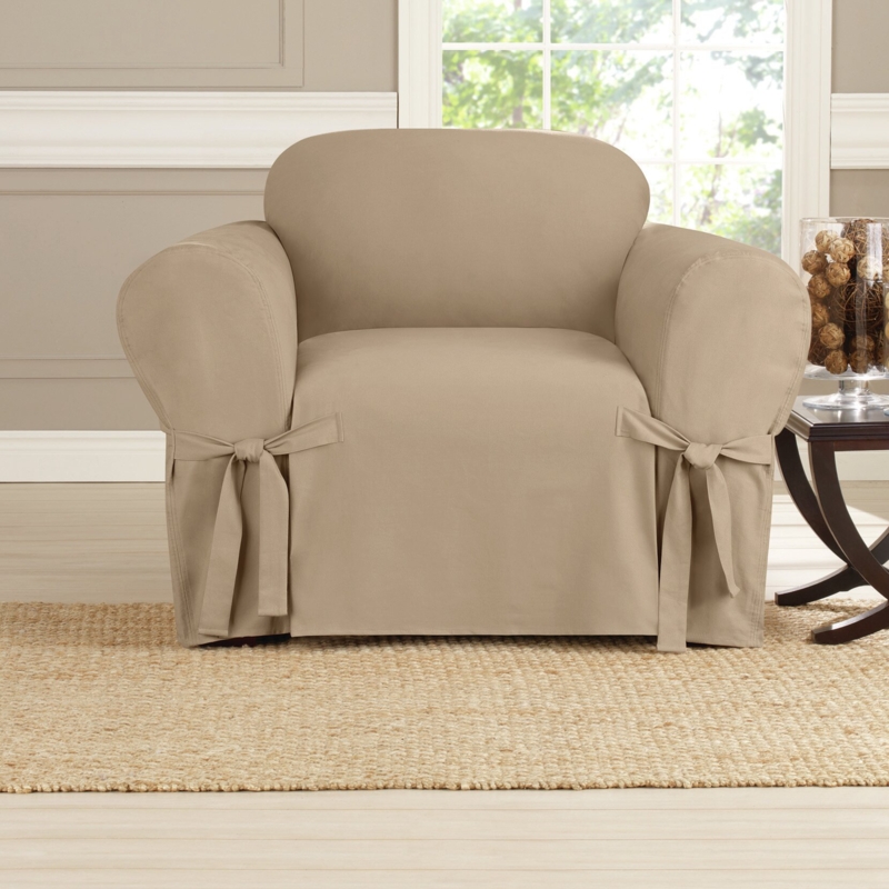 Cotton Box Cushion Armchair Slipcover
