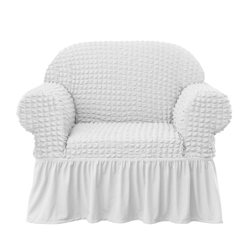 Country Style Ruffle Skirt Box Cushion Armchair Slipcover