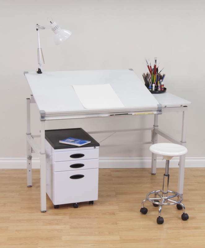 Cowie Adjustable Metal Base Drafting Table