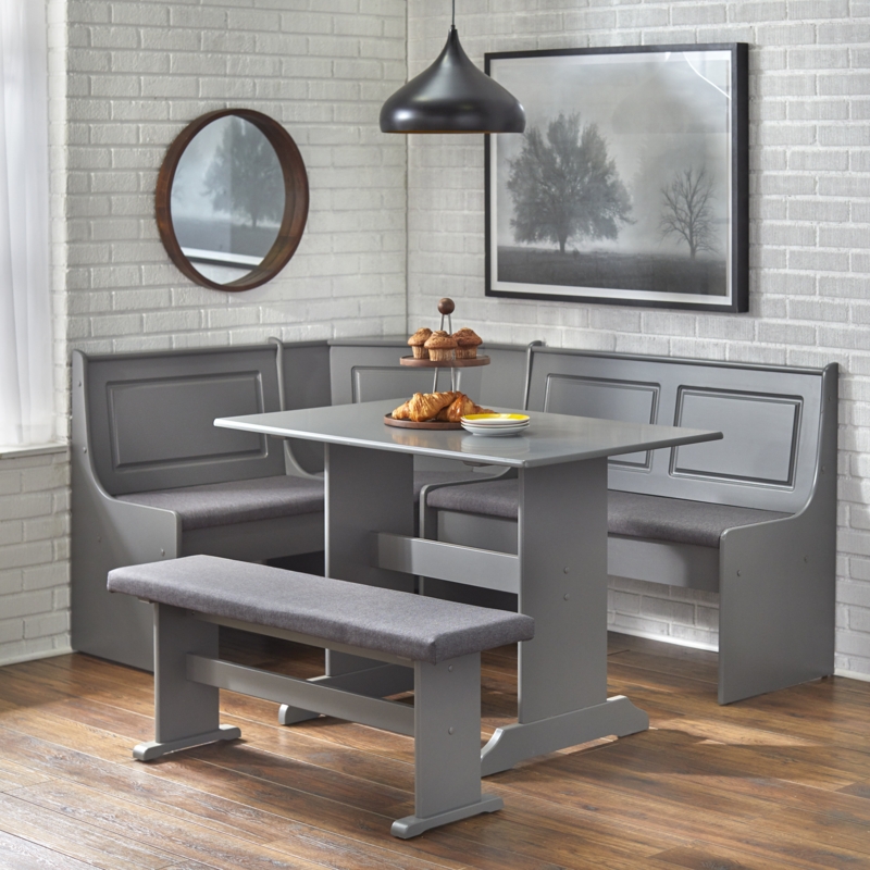 Creaser 3 - Piece Solid Wood Trestle Dining Set