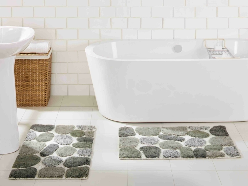 Creline Cotton Blend Bath Rug