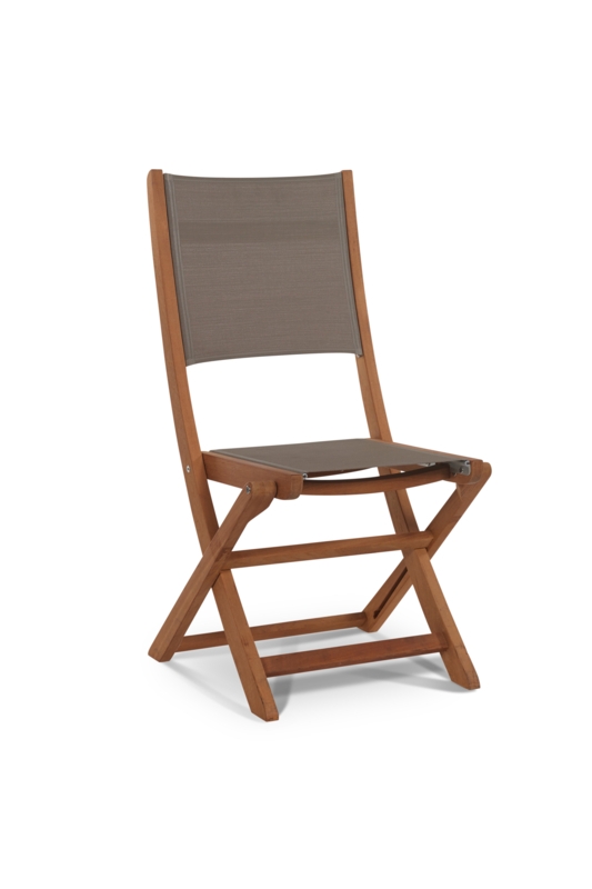Crider Folding Teak Patio Dining Chair
