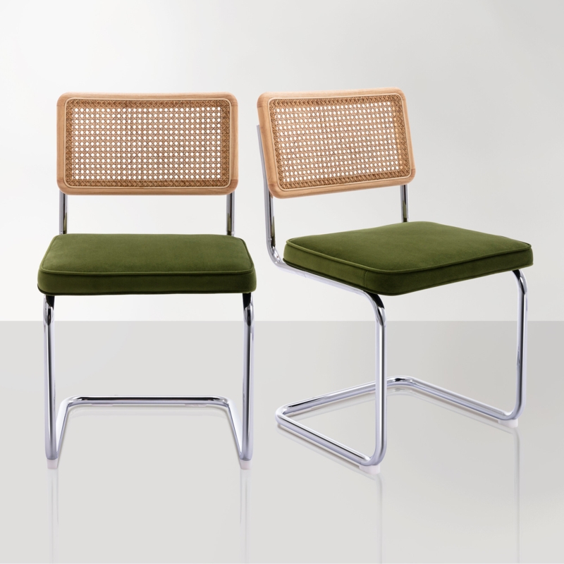 Crumley Velvet Upholstered Side Chair (Set of 2)