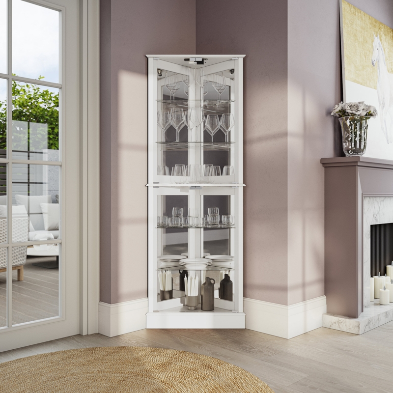 Curio Cabinet 26'' W Accent China Cabinet