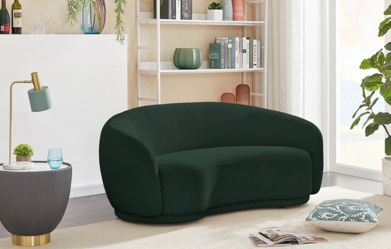 Daetyn 64" Rolled Arm Chesterfield Loveseat