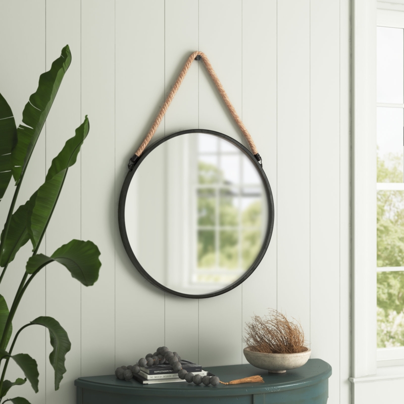 Daliah Metal Flat Wall Mirror