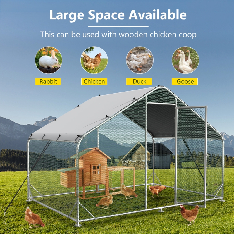 Danasha 60.14 Square Feet Chicken Run For Up To 7 Chickens