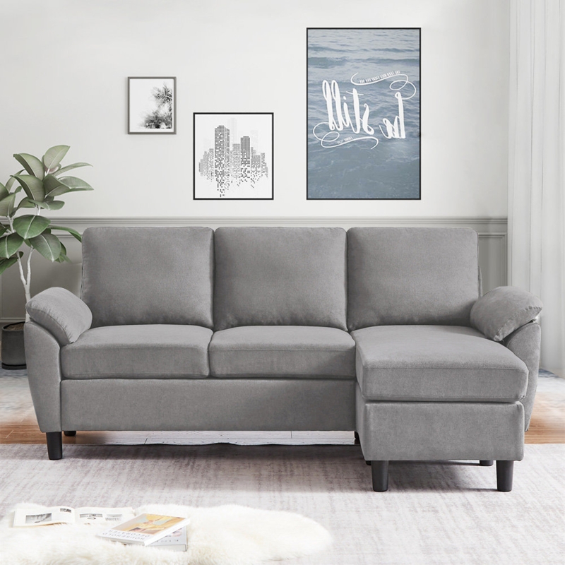 Darlyene 79" Wide Reversible Sofa & Chaise with Ottoman