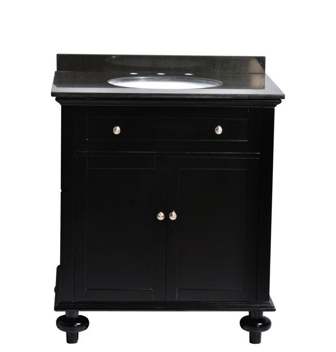 Deamonte 25'' Single Bathroom Vanity with Stone Top with Mirror