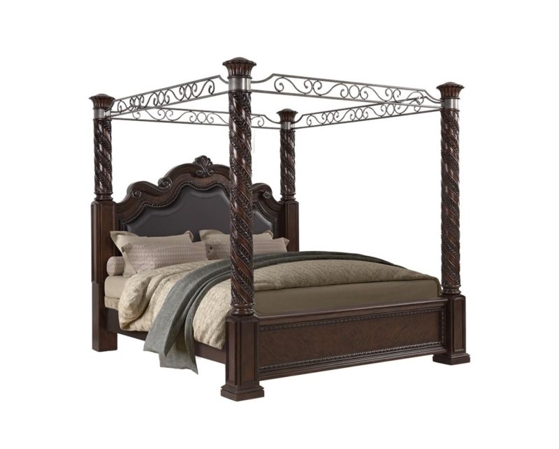 Delbert Upholstered Canopy Bed