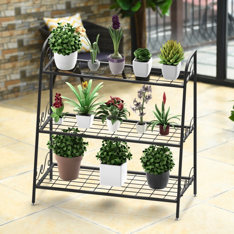 Deloris Metal Weather Resistant Plant Stand