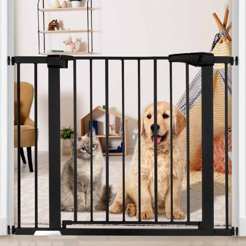 Demetia Pressure Mounted Pet Gate With Door