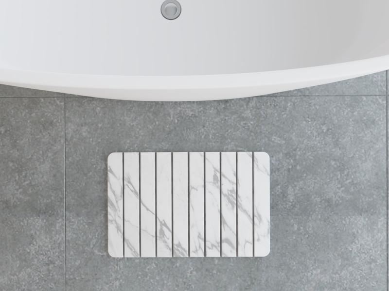 Diatomite Quick-dry Stone Bath Mat - 24" X 15"