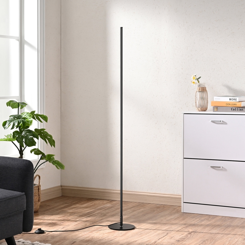 Dimmable LED Corner Floor Lamp with Remote Control