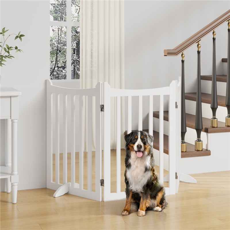 Dorchen Freestanding Wooden Dog Gate
