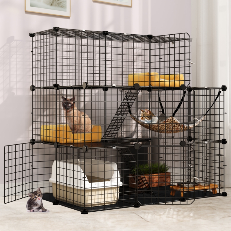 Draedyn Portable 3-layer Cat Cage