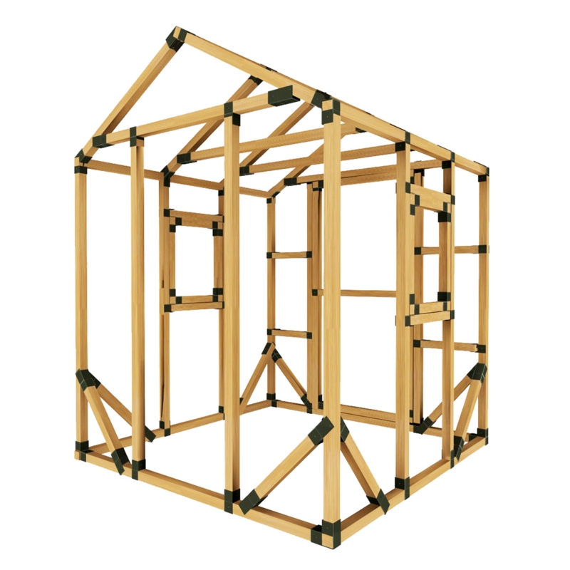 E-Z Frames 72'' W x 72'' D Indoor / Outdoor DIY Playhouse Kit