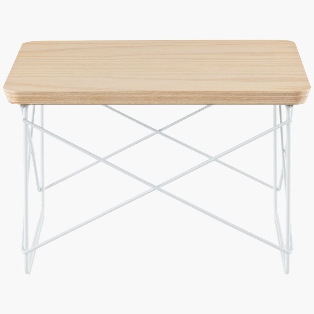 Eames Wire Base Low Table, Veneer at Design Within Reach
