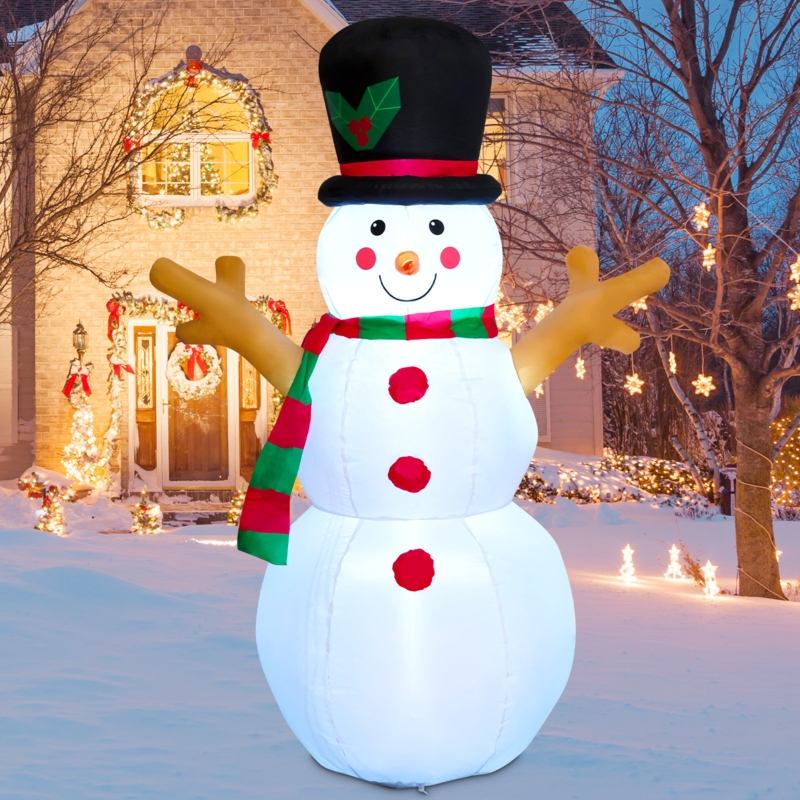 Edgemont 5FT Christmas Inflatable Blow Up Snowman with Branch Hand