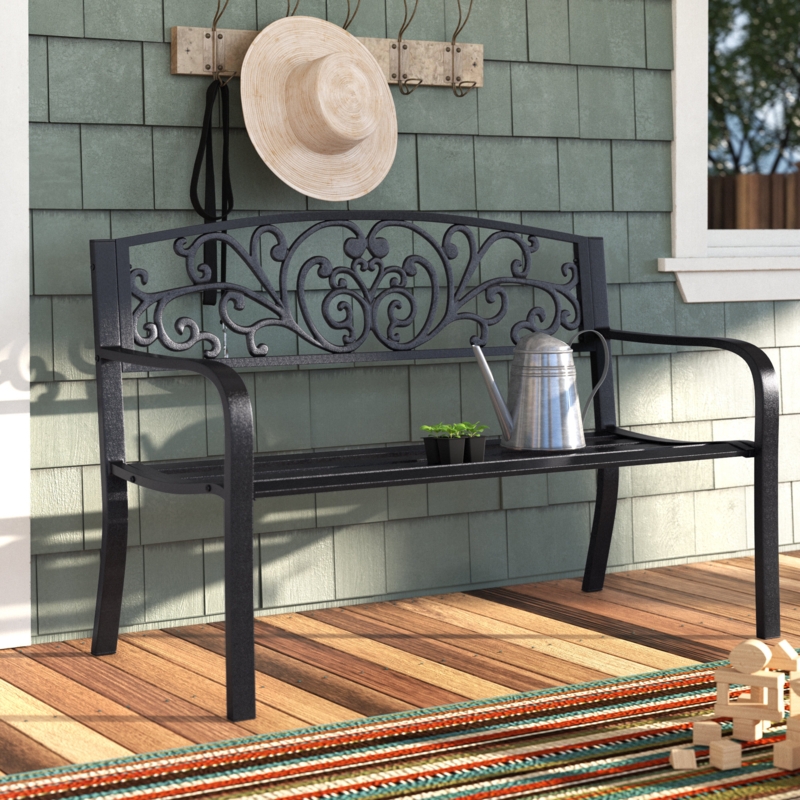 Eells Metal Outdoor Bench
