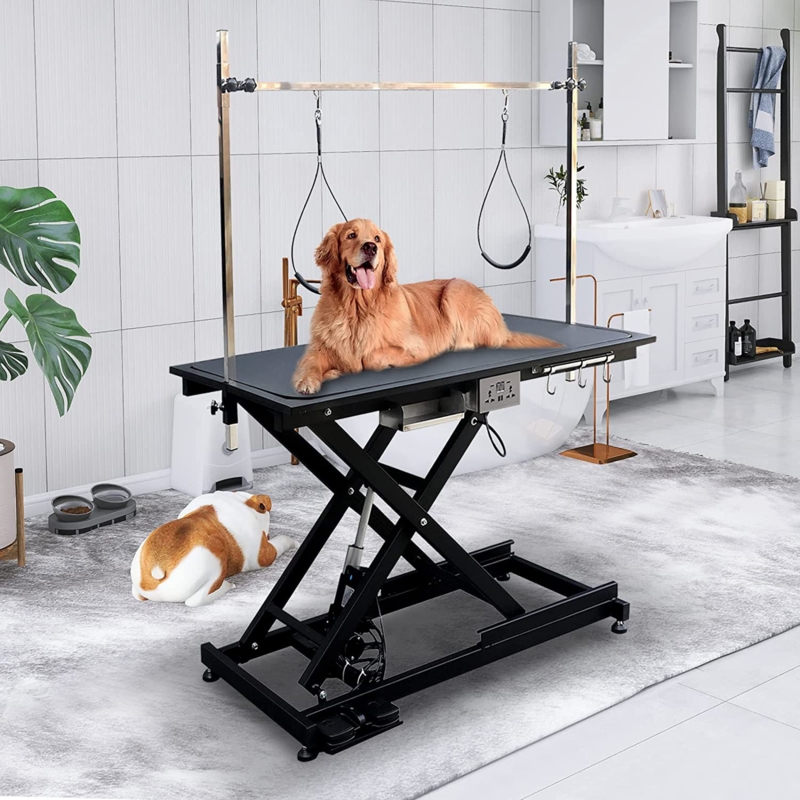 Electric Lift Pet Dog Grooming Table with Overhead Arm