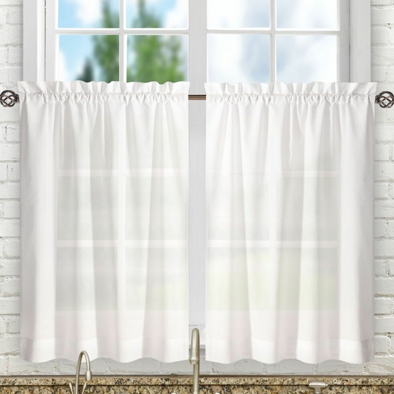 Ellis Tailored 56'' W Cafe Curtain
