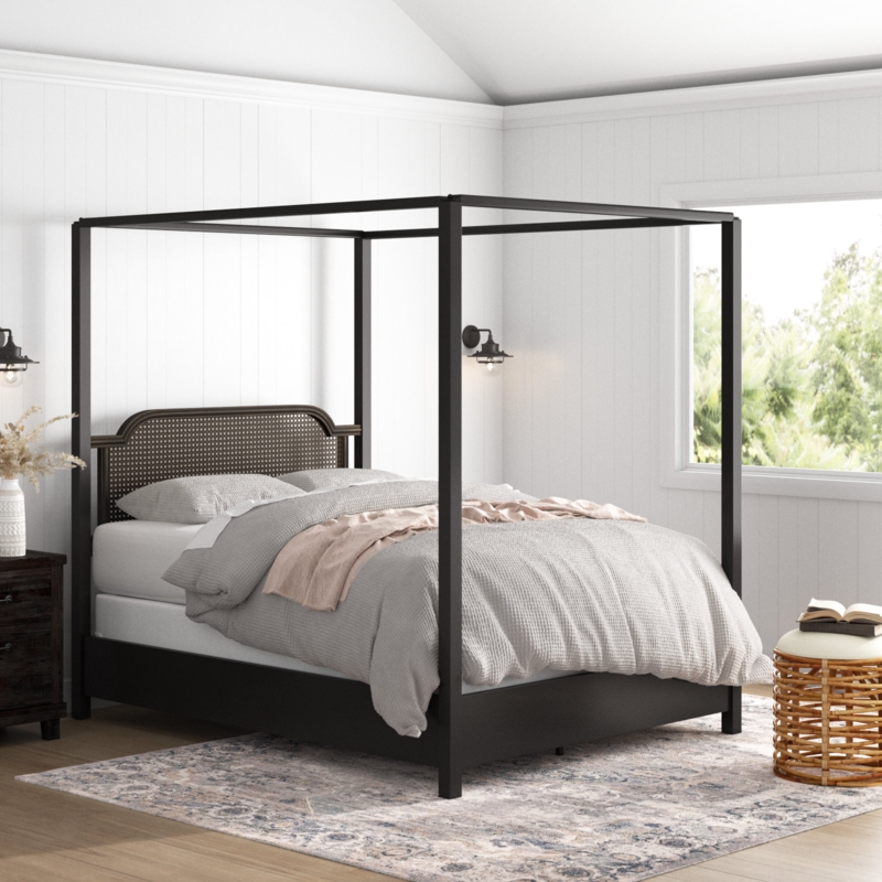 Elyse Metal Canopy Bed