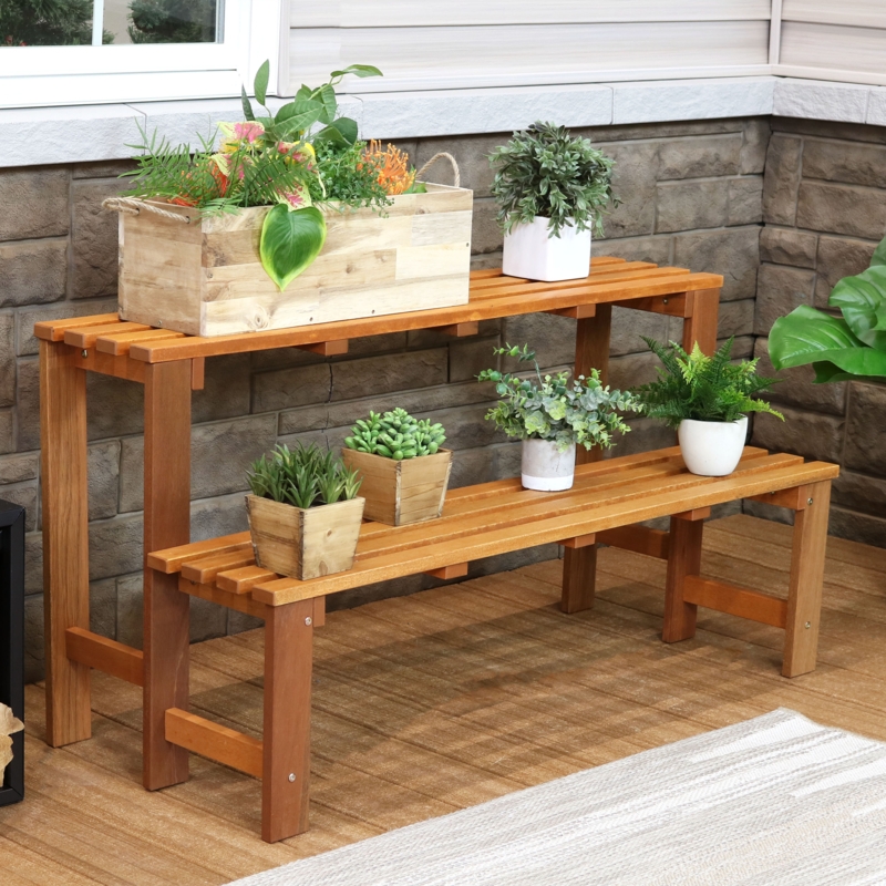 Etzel Wood Plant Stand