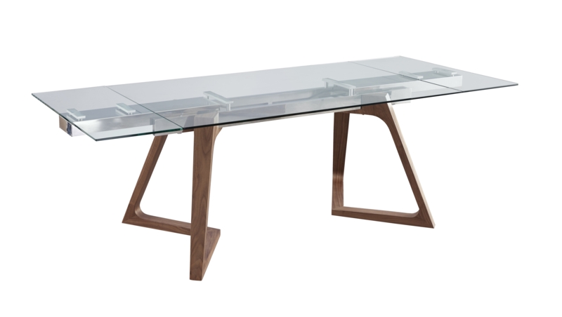 Extendable Glass Top Dining Table