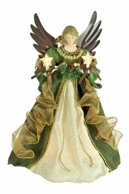 Fabric Tree Topper - Lighted