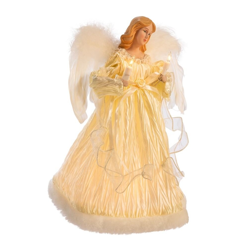 Fabric Tree Topper - Lighted