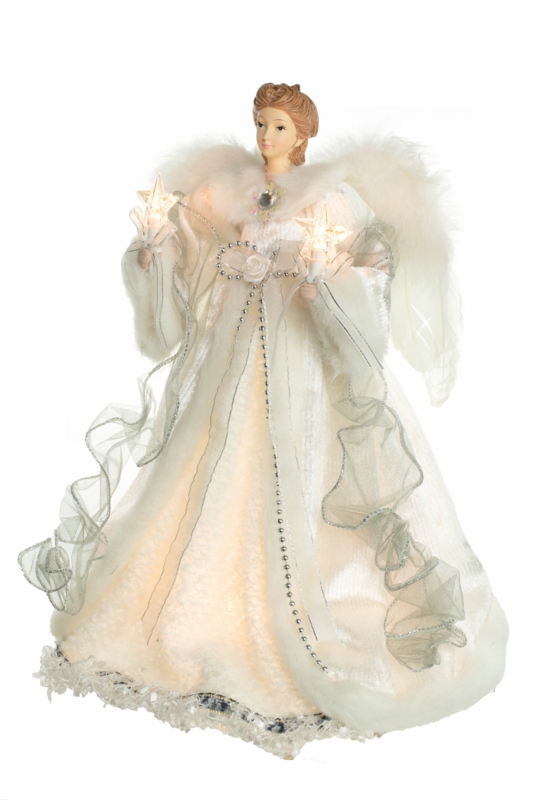 Fabric Tree Topper - Lighted