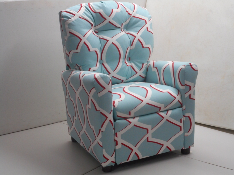 Falan Kids 14'' Recliner Chair and Ottoman