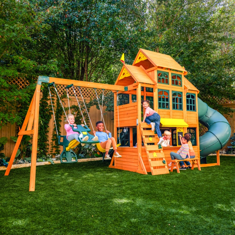 Falcon Ridge Wooden Swing Set