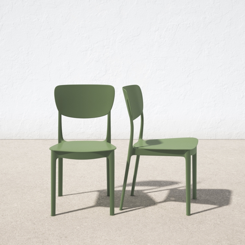 Farrah Outdoor Stacking Dining Side Chair