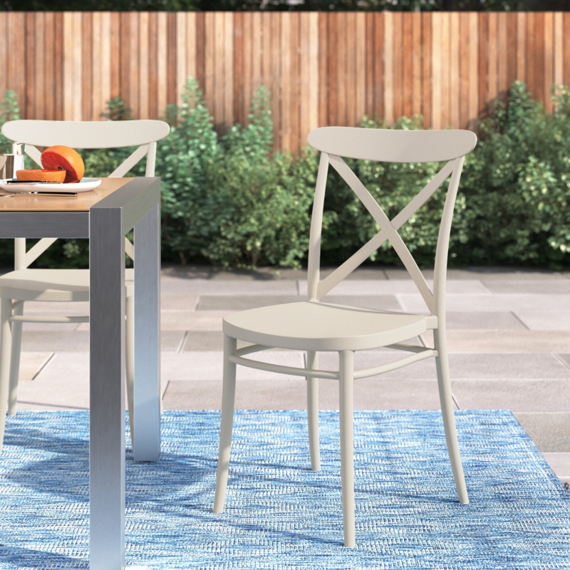 Farrah Outdoor Stacking Dining Side Chair