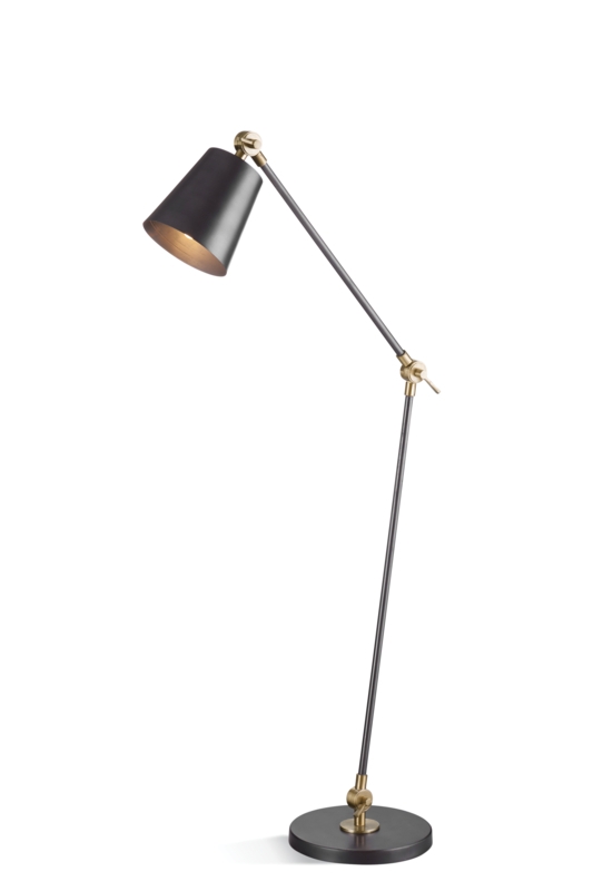 Fedosia 59'' Black Task Floor Lamp