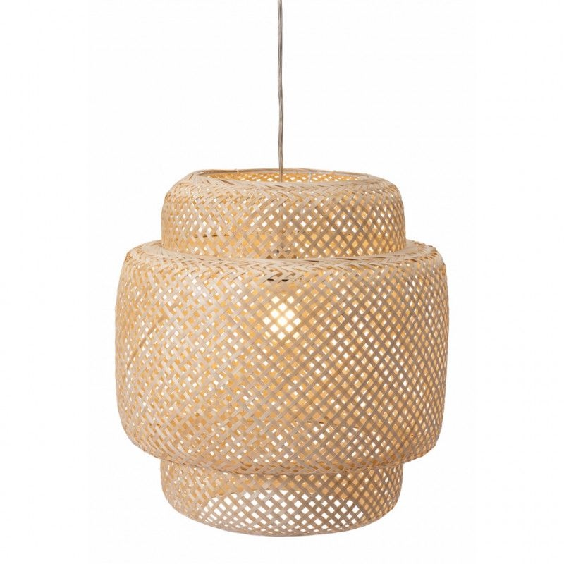 Finch Ceiling Lamp Natural in Brown | Polyester by Zuo