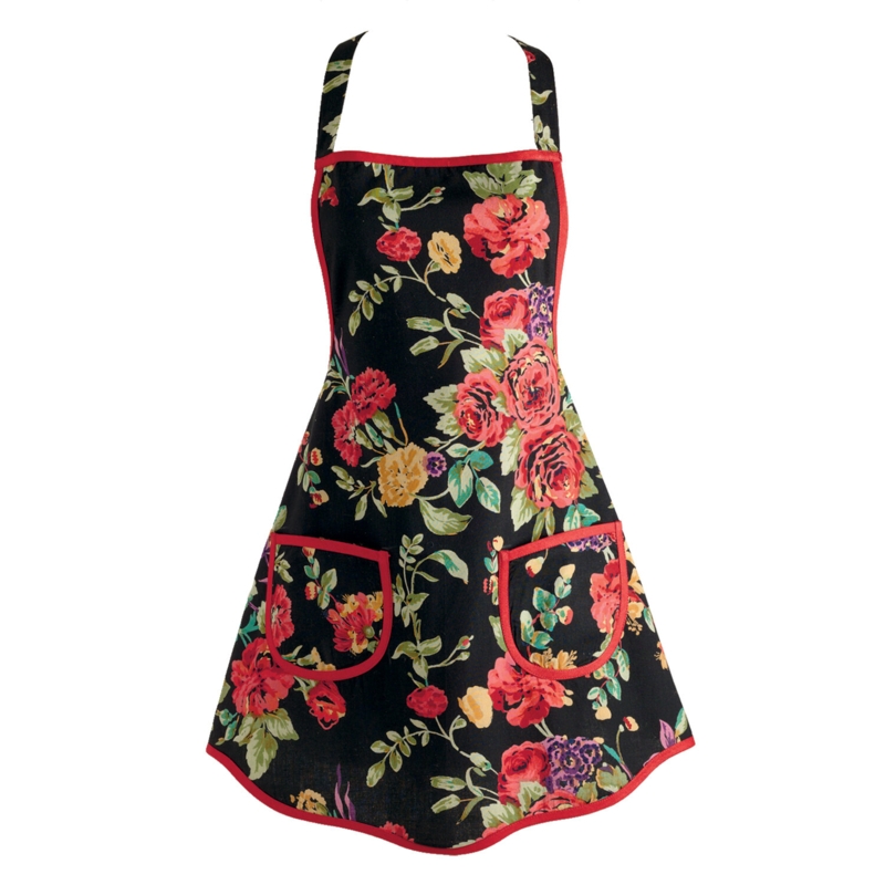 Floral Cotton Bib Apron