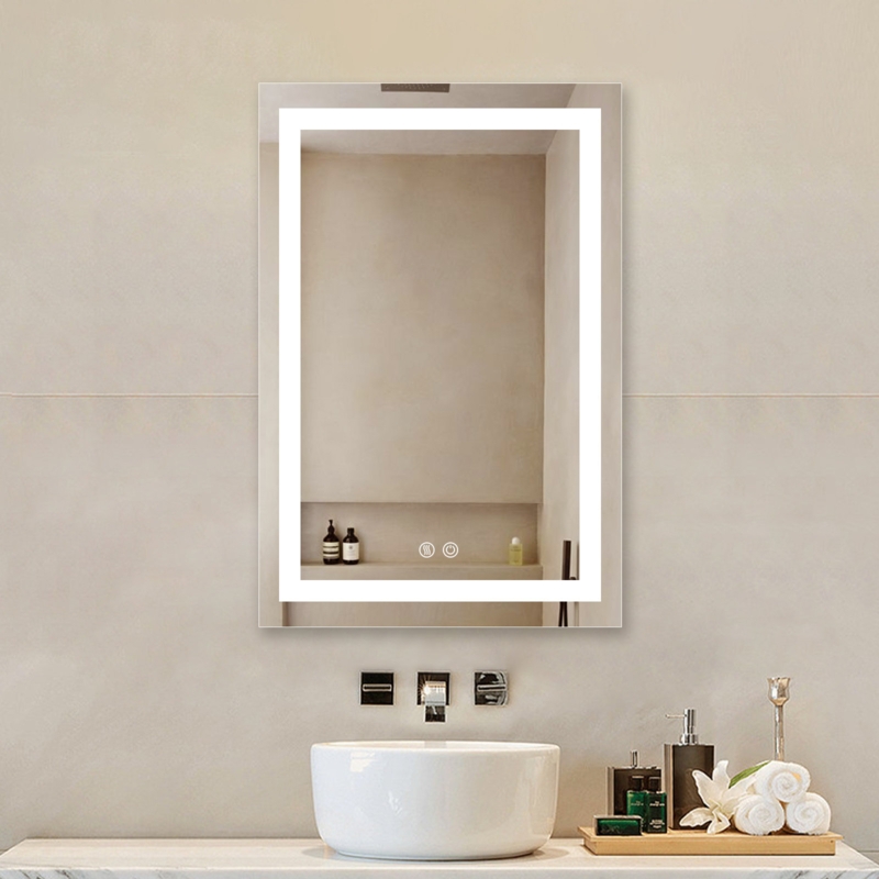 Fogless, Dimmable, LED Lighted/Bathroom Vanity Mirror