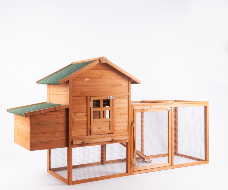 Fortson 12.2 Square Feet Chicken Coop with Chicken Run For Up To 3 Chickens