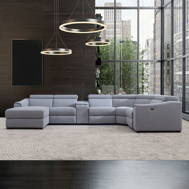 Fromma 6 - Piece Upholstered Power Reclining Sectional