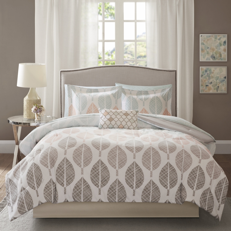 Gearldine Modern & Contemporary Comforter Set with Cotton Bed Sheets